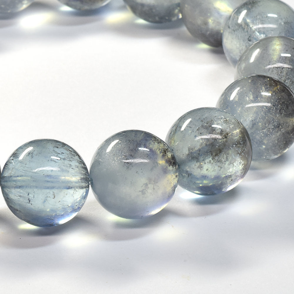モスアクアマリン ブレスレット 12.5-13mm #SE257 - premium stone gallery