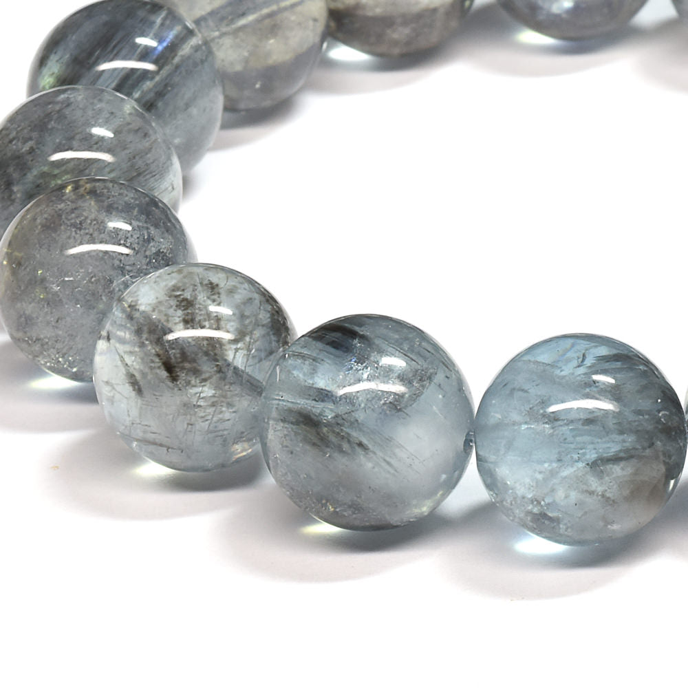 モスアクアマリン ブレスレット 12-12.5mm #SE258 - premium stone gallery