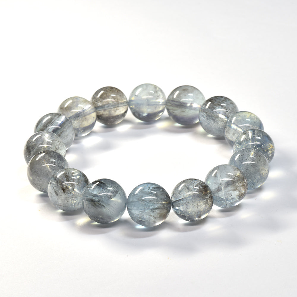 モスアクアマリン ブレスレット 12-12.5mm #SE258 - premium stone gallery