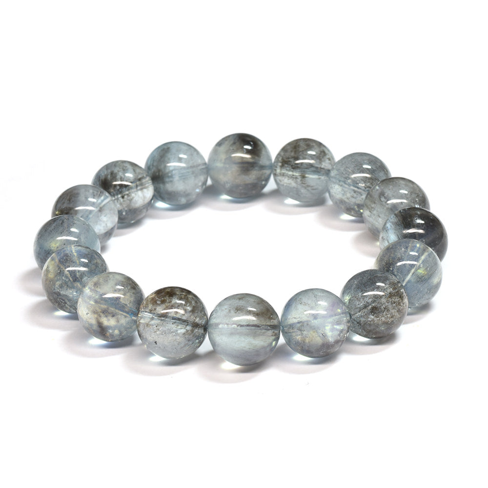モスアクアマリン ブレスレット 12-12.5mm #SE258 - premium stone gallery