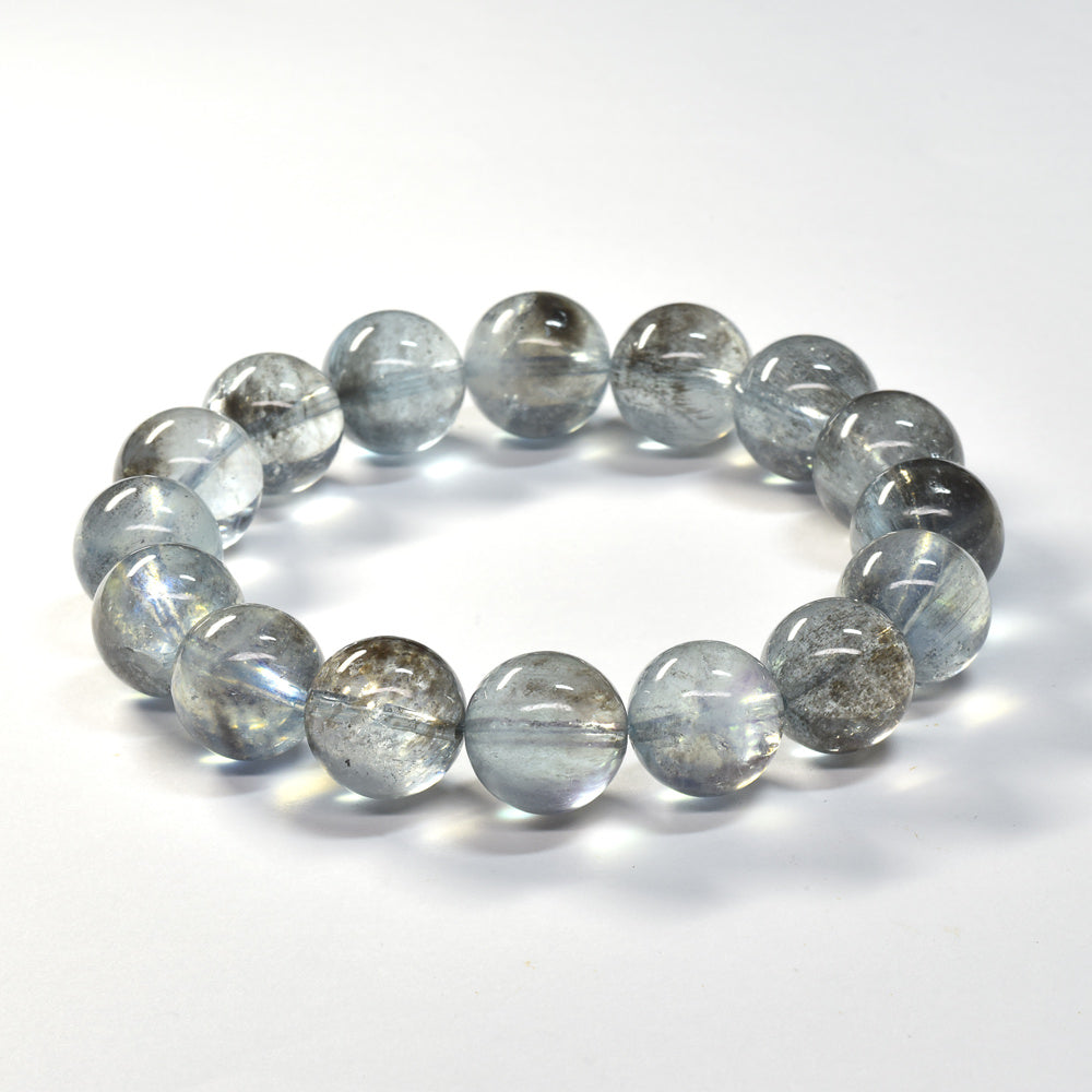 モスアクアマリン ブレスレット 12-12.5mm #SE258 - premium stone gallery