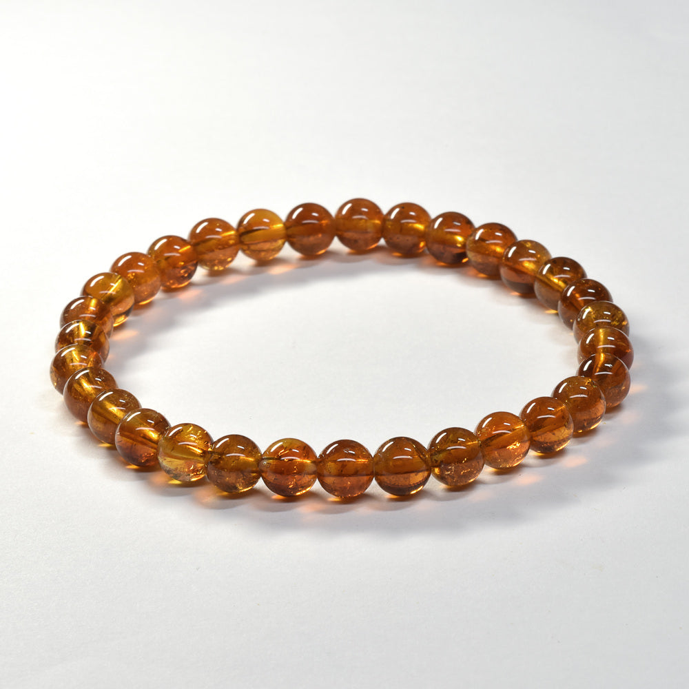 シトリン ブレスレット 6mm #SE272 - premium stone gallery