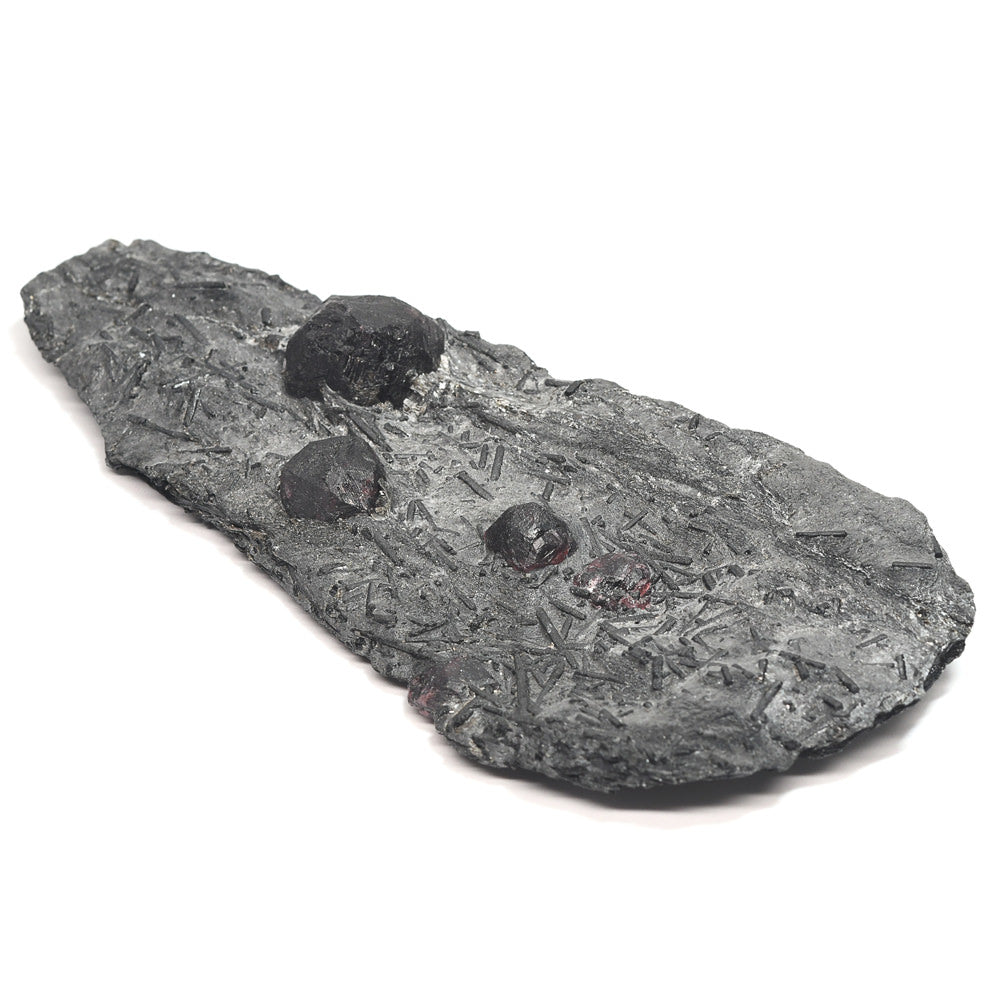 [鑑別付]アメリカ・レッドエンバーズ鉱山産ガーネットオングラファイト 原石 53.1x121x20.3mm #SE297