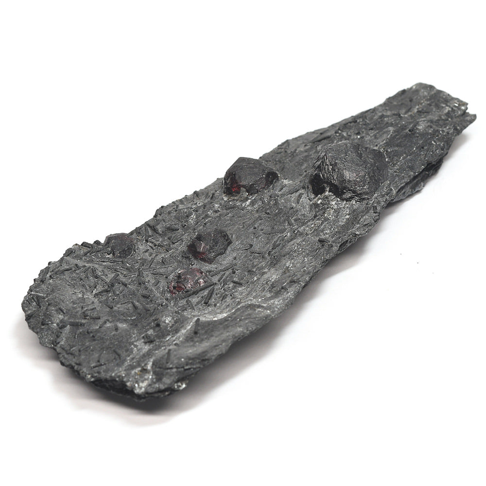 [鑑別付]アメリカ・レッドエンバーズ鉱山産ガーネットオングラファイト 原石 53.1x121x20.3mm #SE297