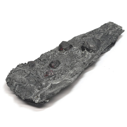 [鑑別付]アメリカ・レッドエンバーズ鉱山産ガーネットオングラファイト 原石 53.1x121x20.3mm #SE297
