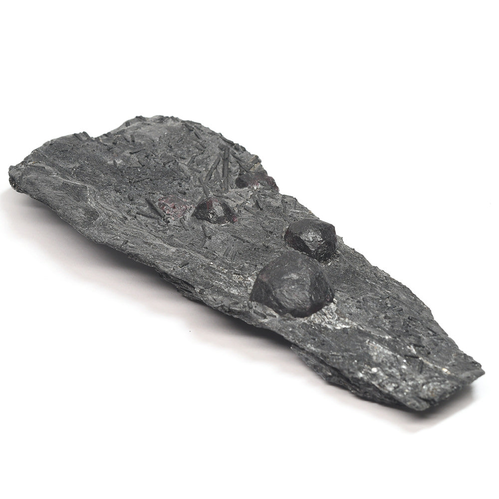 [鑑別付]アメリカ・レッドエンバーズ鉱山産ガーネットオングラファイト 原石 53.1x121x20.3mm #SE297