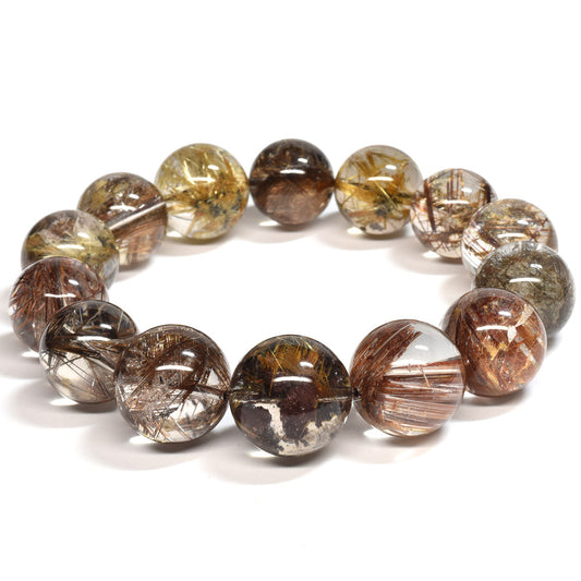 【限定販売】ミックスルチルクォーツ ブレスレット 14.5-18mm #SF094