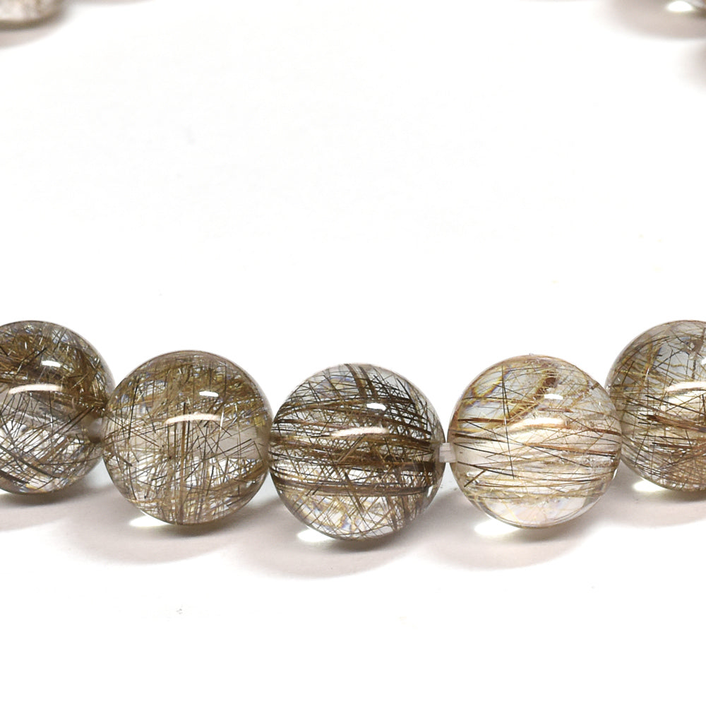 シルバールチルクォーツ ブレスレット 8.5mm #SF120