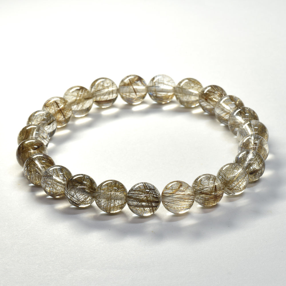 シルバールチルクォーツ ブレスレット 8.5mm #SF120