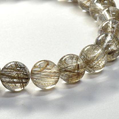 シルバールチルクォーツ ブレスレット 8.5mm #SF120