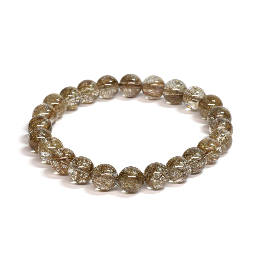 シルバールチルクォーツ ブレスレット 7.5mm #SF121