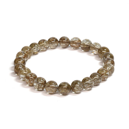 シルバールチルクォーツ ブレスレット 7.5mm #SF121