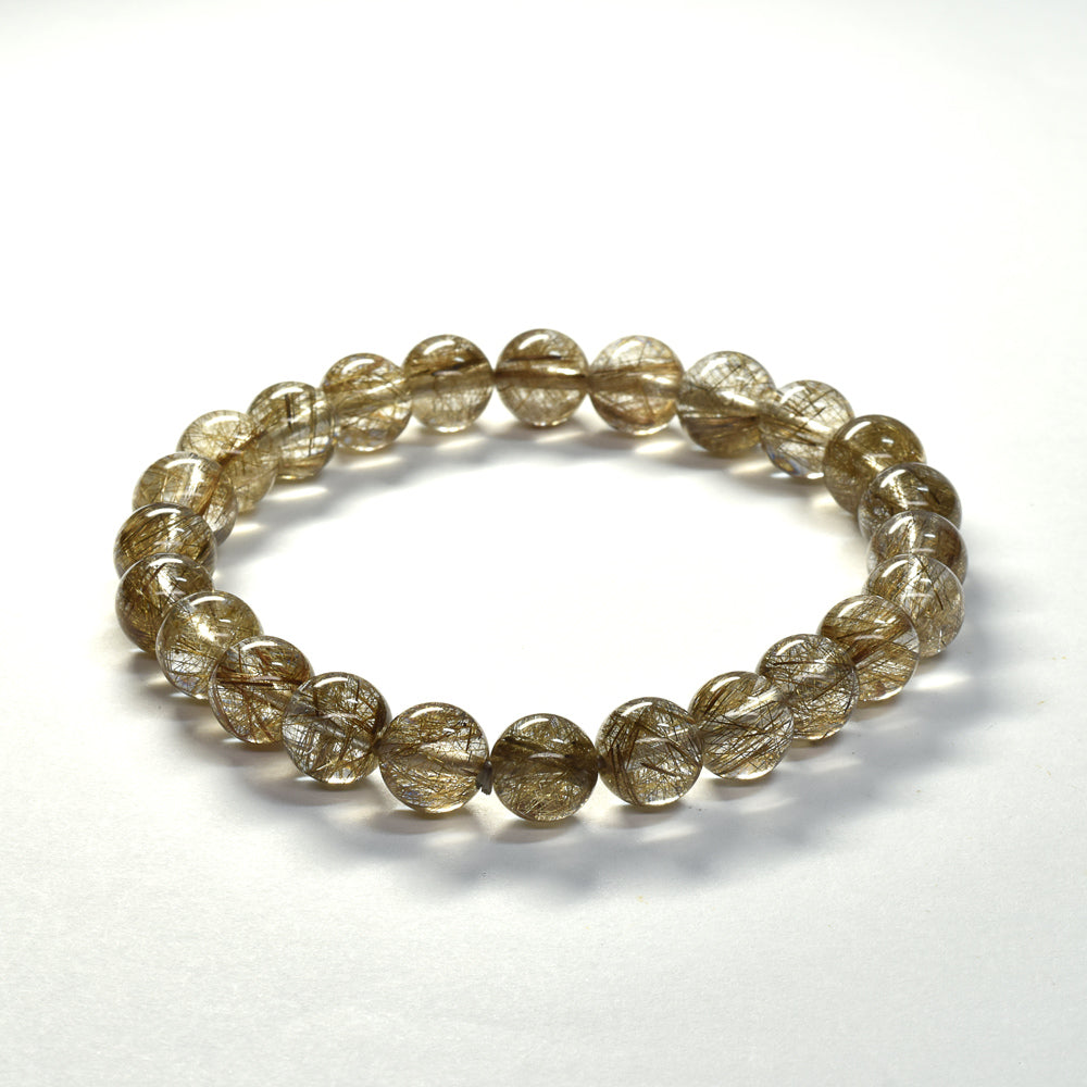シルバールチルクォーツ ブレスレット 7.5mm #SF121