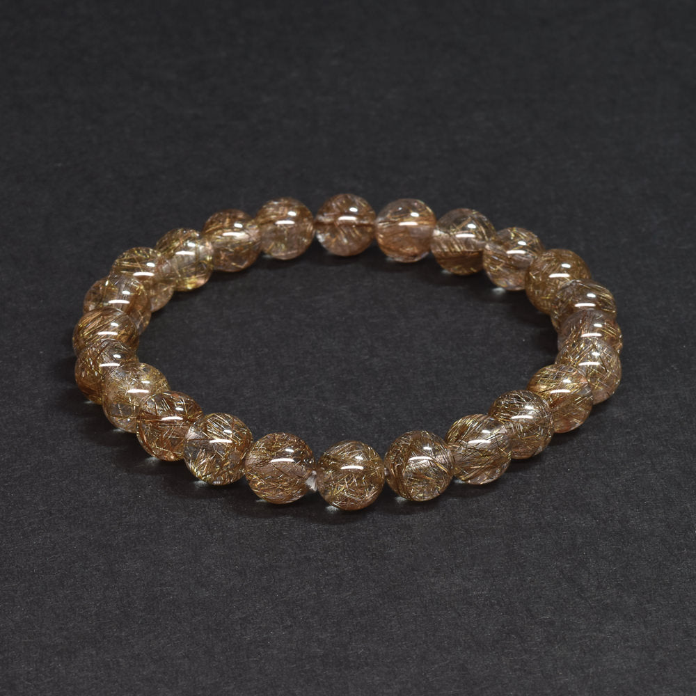 シルバールチルクォーツ ブレスレット 7.5mm #SF121