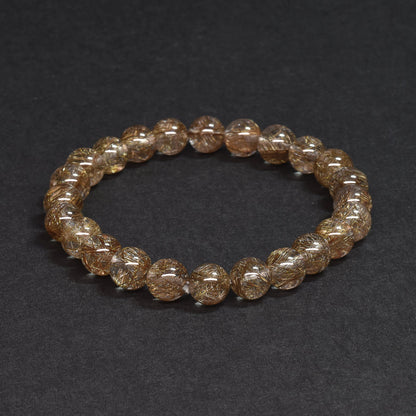 シルバールチルクォーツ ブレスレット 7.5mm #SF121