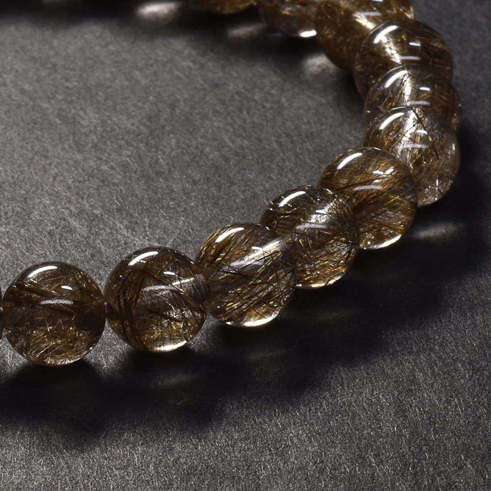 シルバールチルクォーツ ブレスレット 7.5mm #SF121