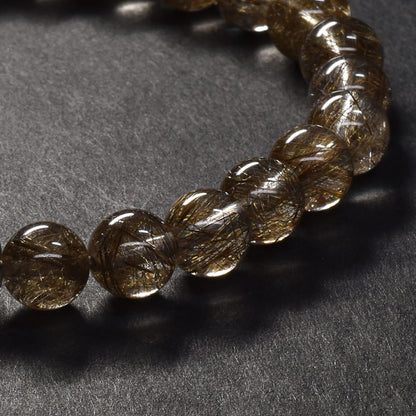 シルバールチルクォーツ ブレスレット 7.5mm #SF121
