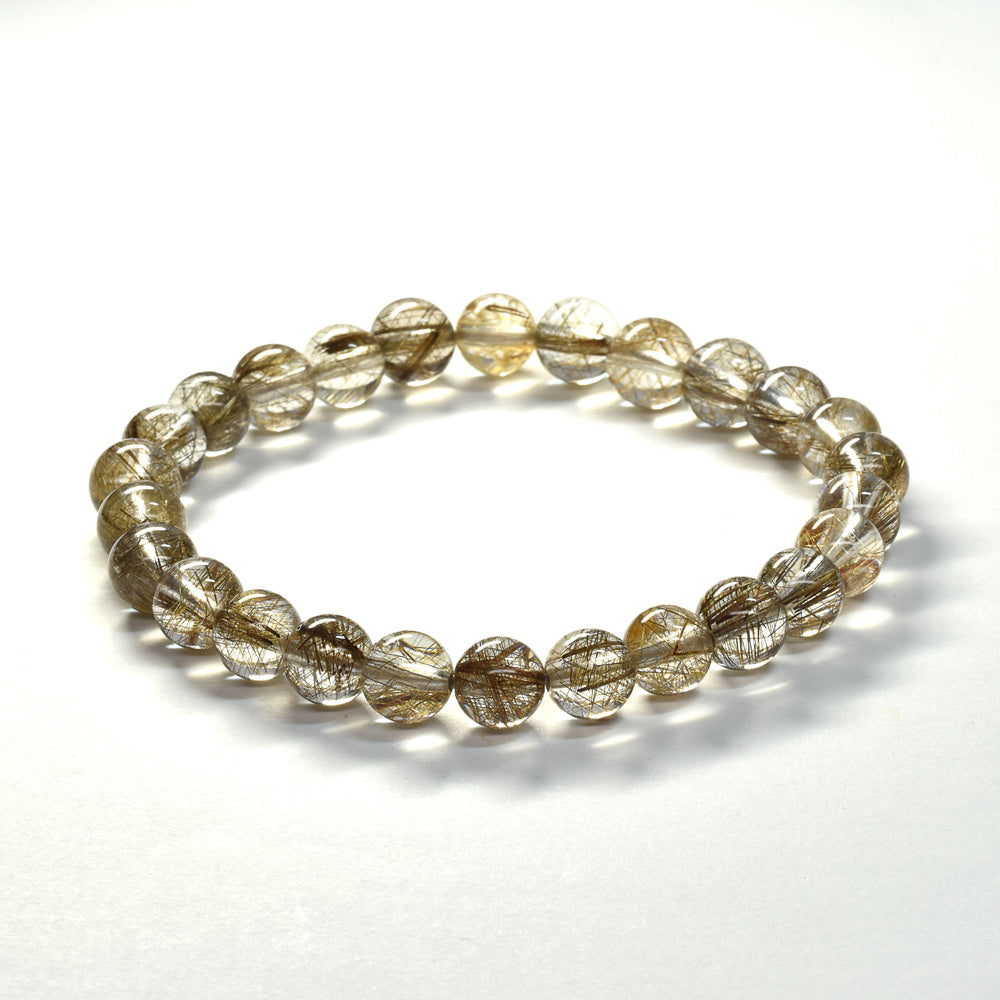 シルバールチルクォーツ ブレスレット 7mm #SF123