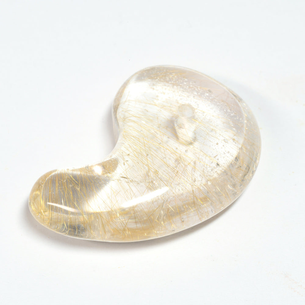 インド・マニハール産ヒマラヤ水晶  勾玉 31.9×23×10mm #SF157
