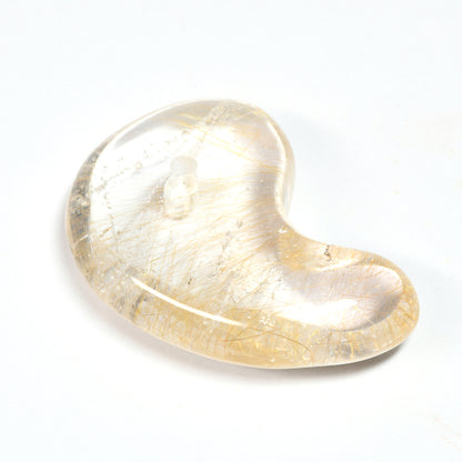 インド・マニハール産ヒマラヤ水晶  勾玉 31.9×23×10mm #SF157