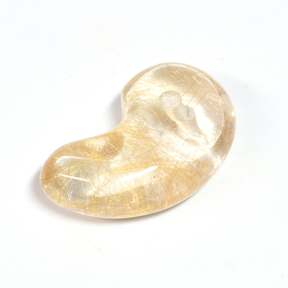 インド・マニハール産ヒマラヤ水晶  勾玉 25.6×15.7×10mm #SF160