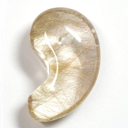 インド・マニハール産ヒマラヤ水晶  勾玉 25.6×15.7×10mm #SF160