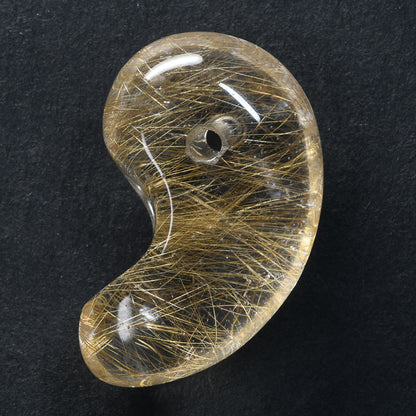 インド・マニハール産ヒマラヤ水晶  勾玉 25.6×15.7×10mm #SF160