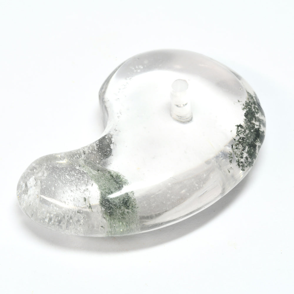 インド・マニハール産ヒマラヤ水晶  勾玉 33.2×23.8×10.7mm #SF162