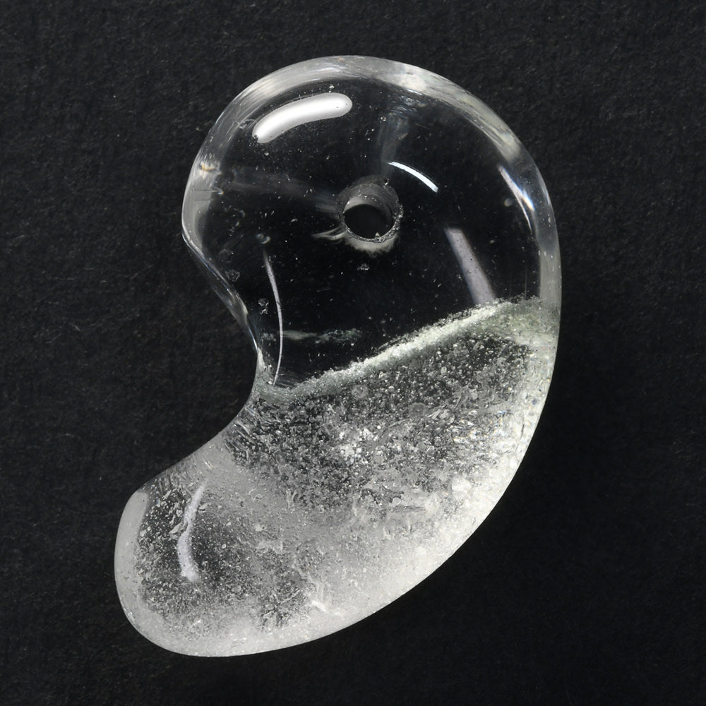 インド・マニハール産ヒマラヤ水晶  勾玉 24×15.8×10mm #SF163