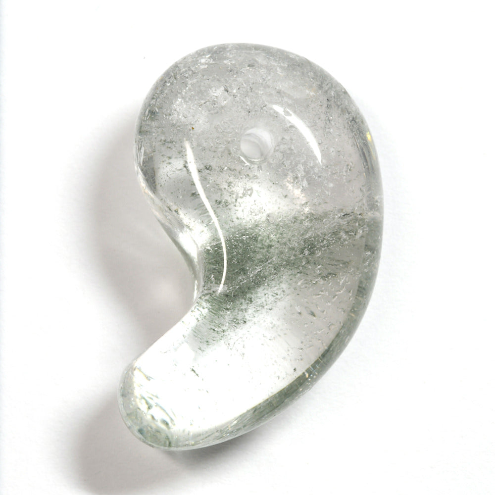 インド・マニハール産ヒマラヤ水晶  勾玉 23.8×15.3×9.8mm #SF164
