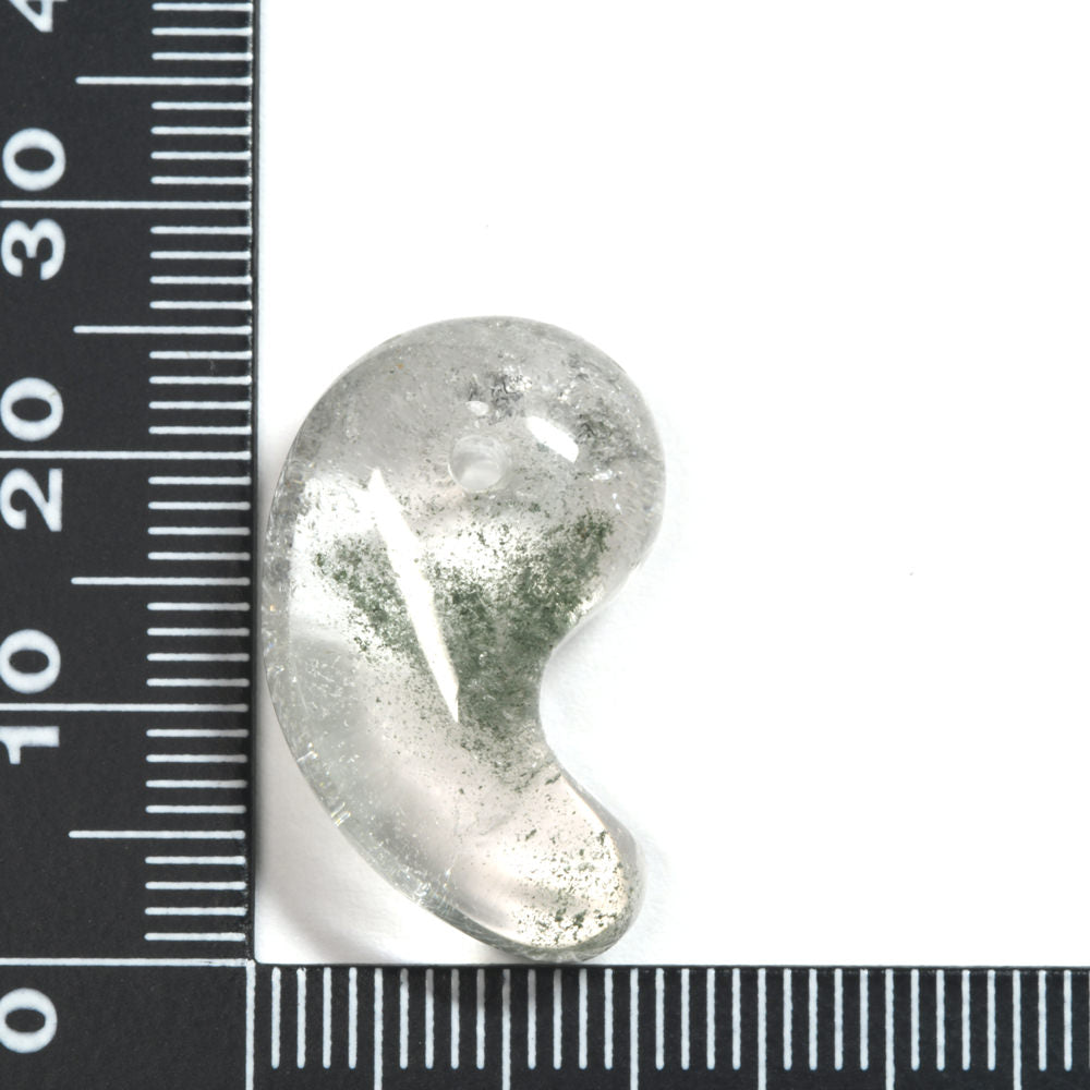 インド・マニハール産ヒマラヤ水晶  勾玉 23.8×15.3×9.8mm #SF164