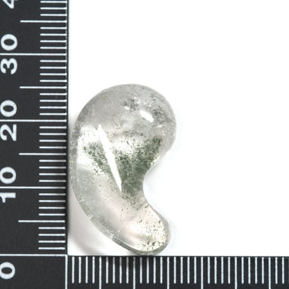 インド・マニハール産ヒマラヤ水晶  勾玉 23.8×15.3×9.8mm #SF164