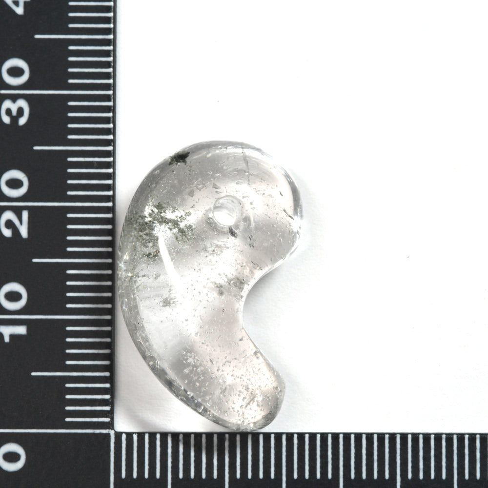 インド・マニハール産ヒマラヤ水晶  勾玉 23.9×15.5×9.8mm #SF165