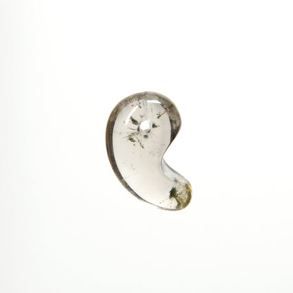 インド・マニハール産ヒマラヤ水晶  勾玉 24.8×15.3×10.3mm #SF166