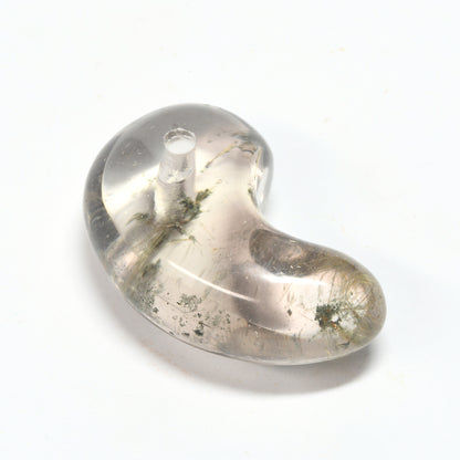 インド・マニハール産ヒマラヤ水晶  勾玉 24.8×15.3×10.3mm #SF166