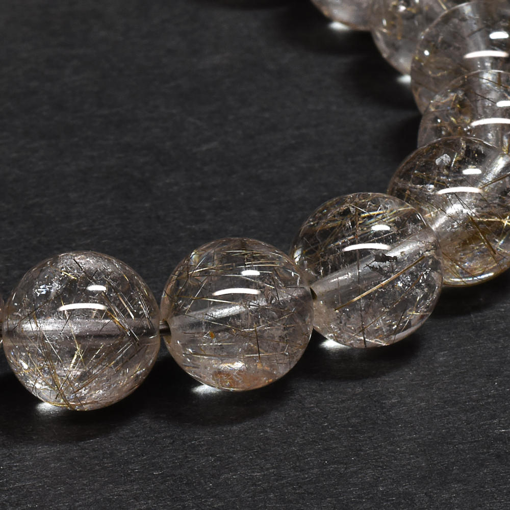 シルバールチルクォーツ ブレスレット 10.5mm #SG032