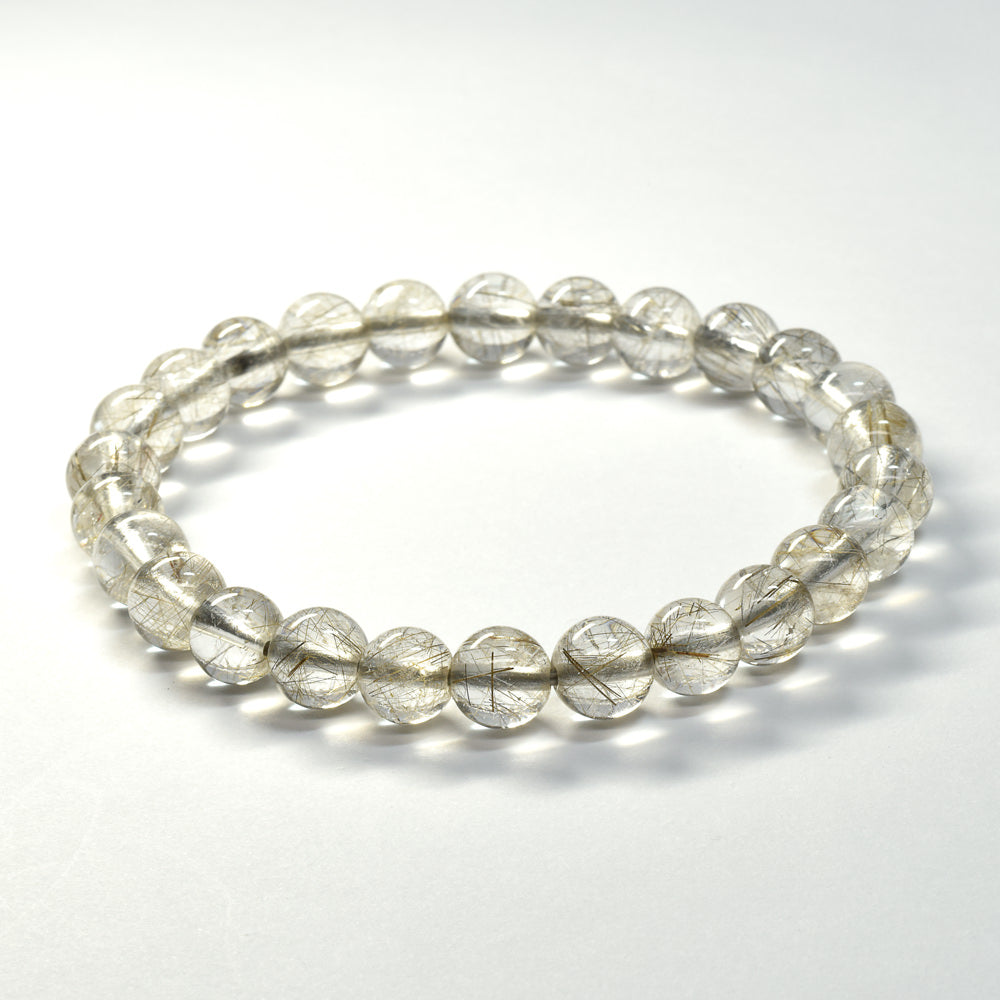 シルバールチルクォーツ ブレスレット 7mm #SG034
