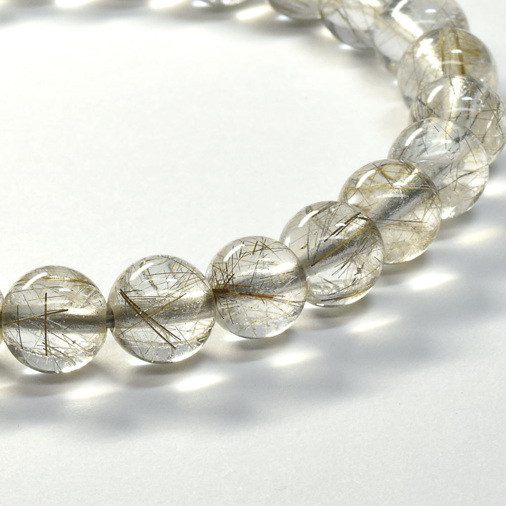 シルバールチルクォーツ ブレスレット 7mm #SG034