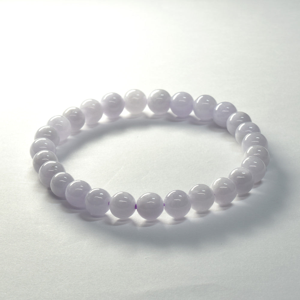 ラベンダー翡翠 ブレスレット 6mm #SG040