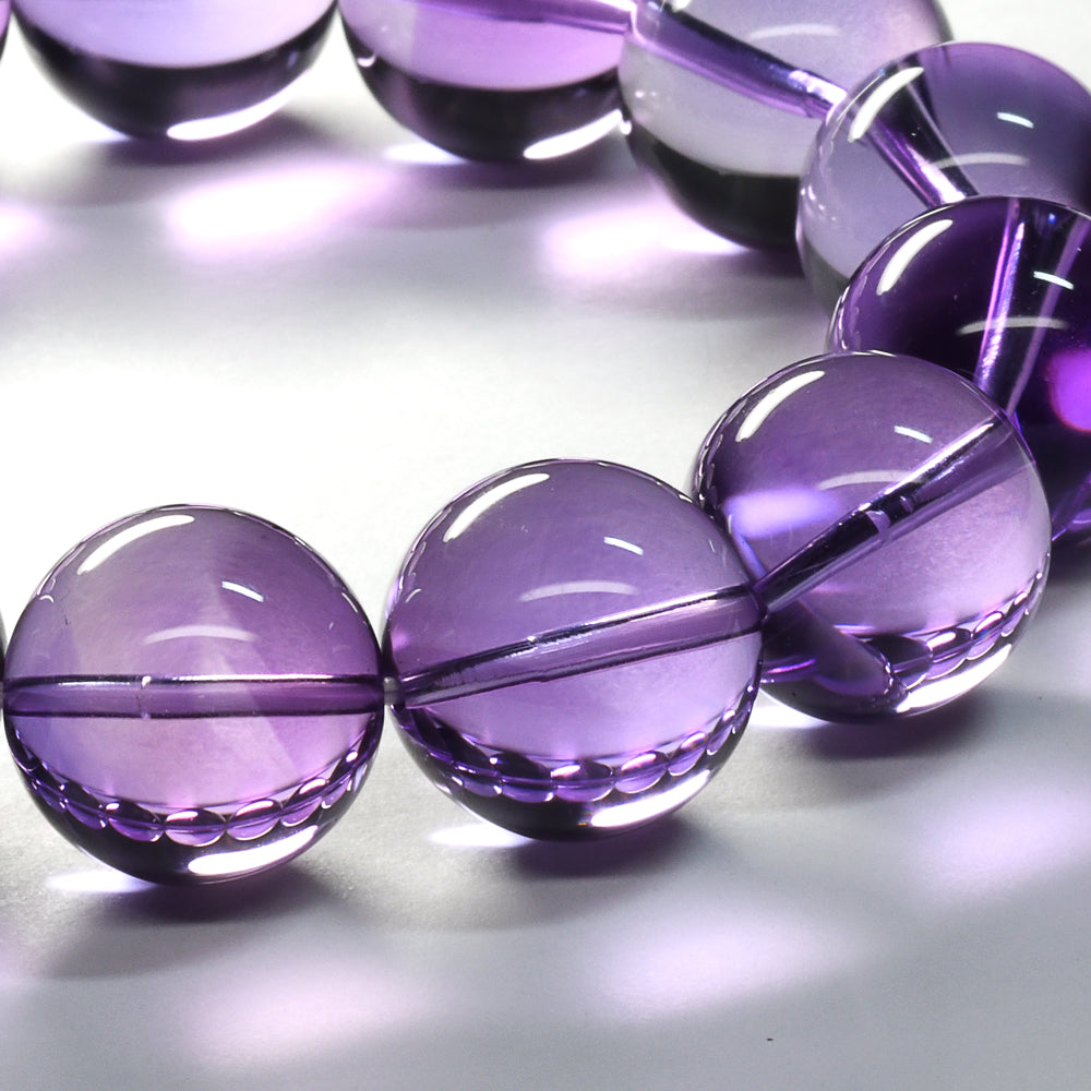 [限定販売] [高品質] アメジスト ブレスレット 15mm #SG071