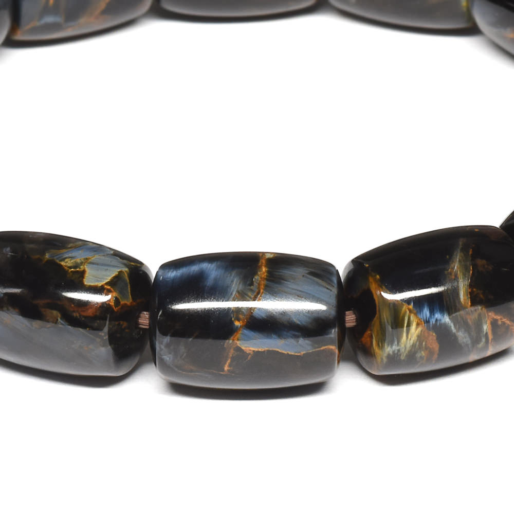 ピーターサイト 樽型カットビーズ ブレスレット 9.8mm #SG163 - premium stone gallery