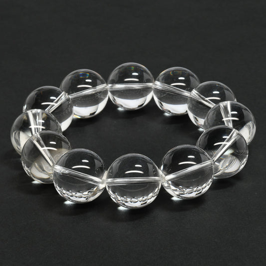 [高品質] 天然水晶 ブレスレット 17.5-18mm【一点物】#SG175