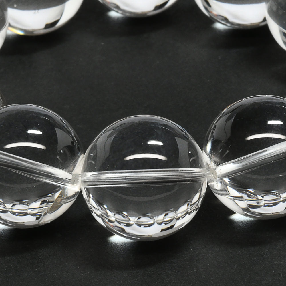 [高品質] 天然水晶 ブレスレット 17.5-18mm【一点物】#SG175