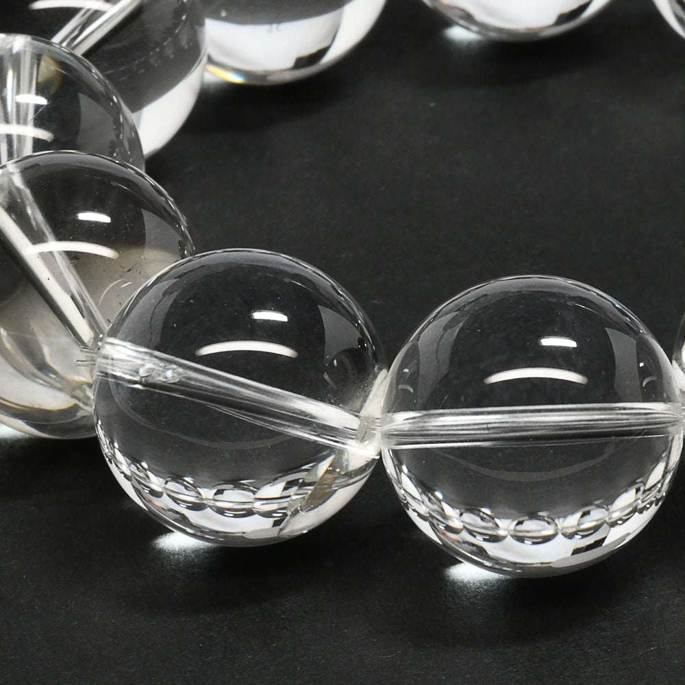 [高品質] 天然水晶 ブレスレット 17.5-18mm【一点物】#SG175
