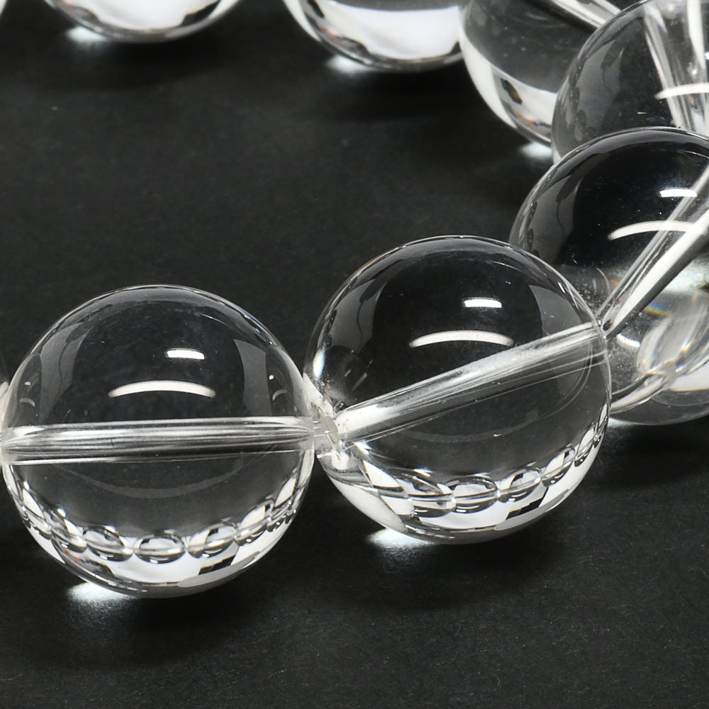 [高品質] 天然水晶 ブレスレット 17.5-18mm【一点物】#SG175