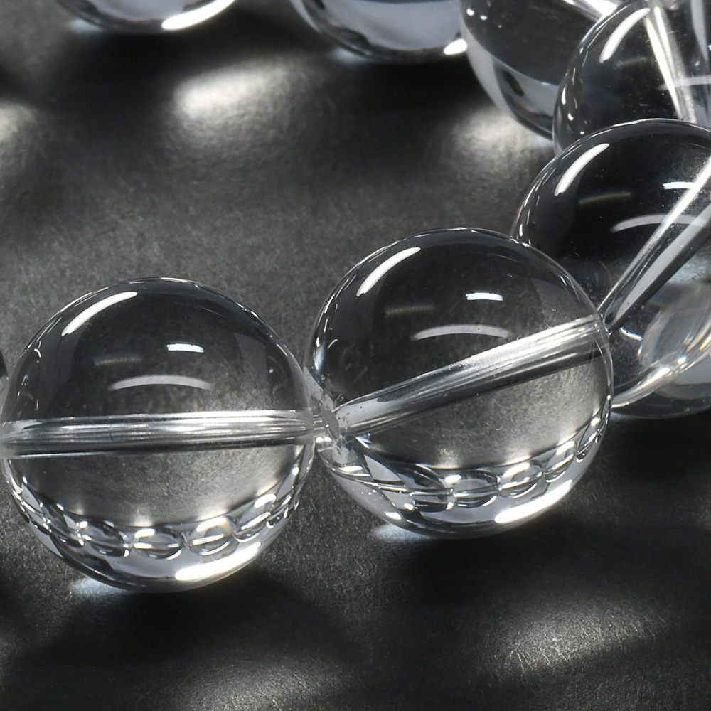 [高品質] 天然水晶 ブレスレット 17.5-18mm【一点物】#SG175