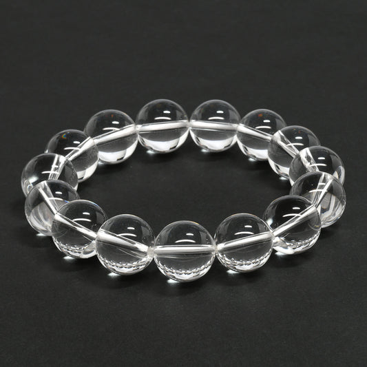 [高品質] 天然水晶 ブレスレット 14-15mm【一点物】#SG176