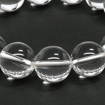 [高品質] 天然水晶 ブレスレット 14-15mm【一点物】#SG176