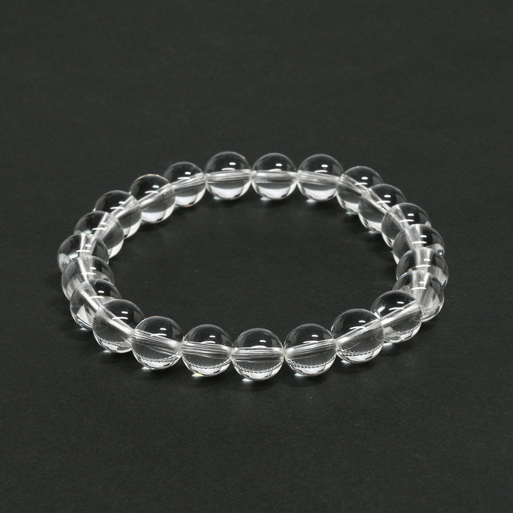 [高品質] 天然水晶 ブレスレット 8mm【一点物】#SG179