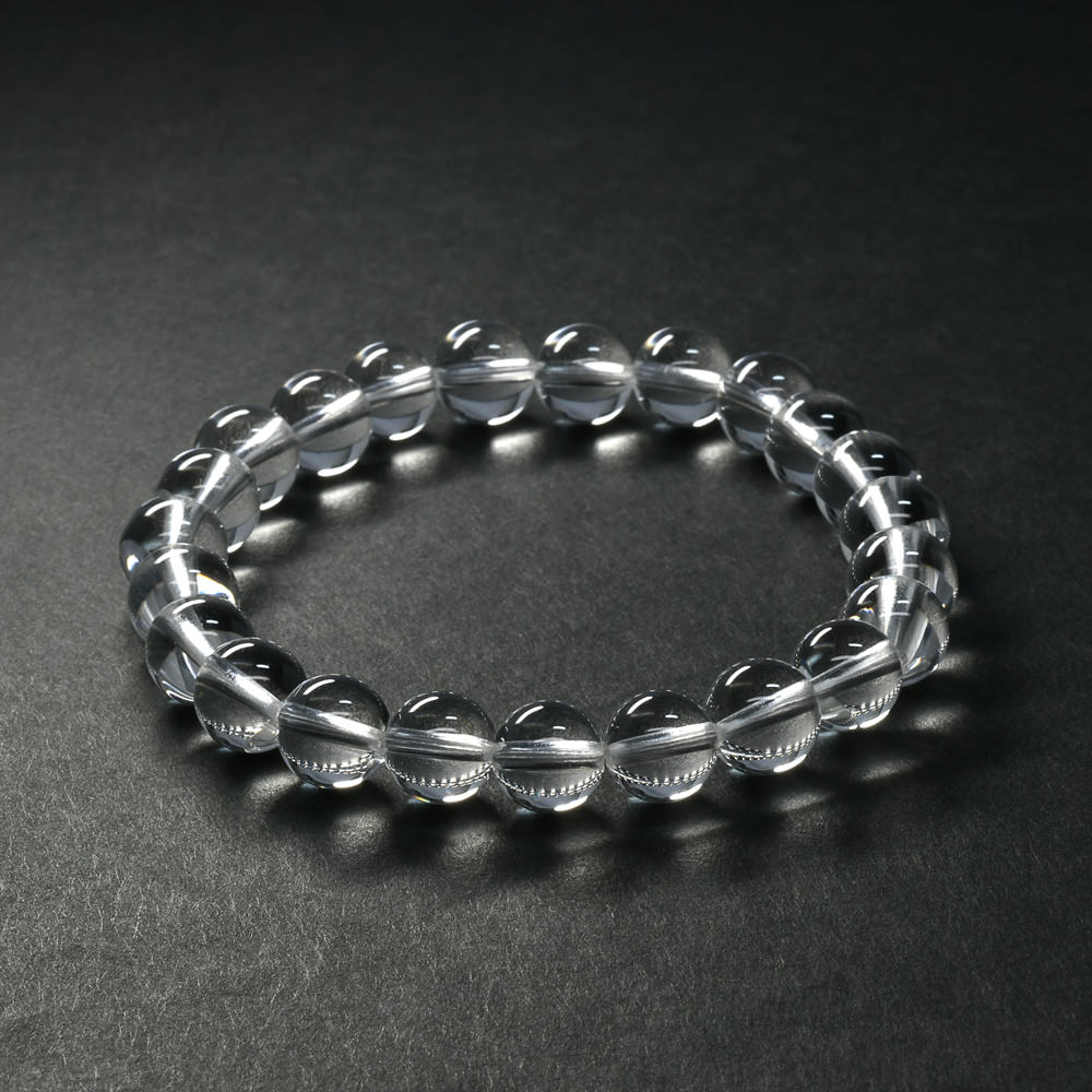 [高品質] 天然水晶 ブレスレット 8mm【一点物】#SG179